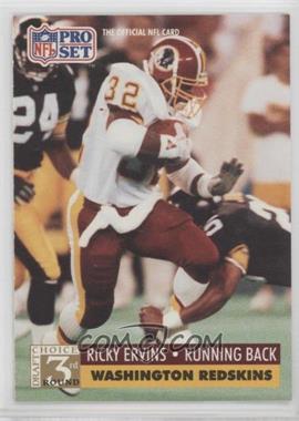 1991 Pro Set - [Base] #805 - 3rd Round Draft Choice - Ricky Ervins