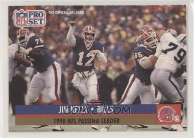 1991 Pro Set - [Base] #8.1 - League Leader - Jim Kelly (No NFLPA Logo on back)