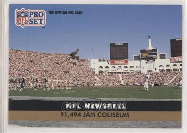 1991 Pro Set - [Base] #814 - NFL Newsreel - 91,494 Jam Coliseum