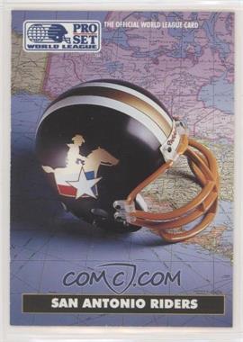 1991 Pro Set - WLAF Helmets #10 - San Antonio Riders (WLAF) Team [EX to NM]