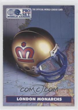 1991 Pro Set - WLAF Helmets #4 - London Monarchs (WLAF) Team