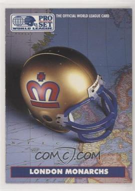 1991 Pro Set - WLAF Helmets #4 - London Monarchs (WLAF) Team