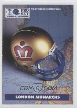 1991 Pro Set - WLAF Helmets #4 - London Monarchs (WLAF) Team