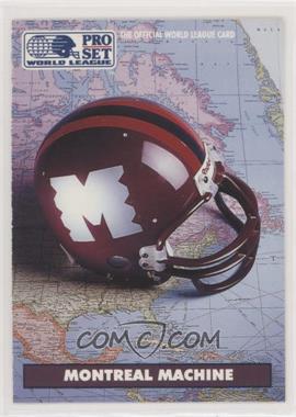 1991 Pro Set - WLAF Helmets #5 - Montreal Machine (WLAF) Team