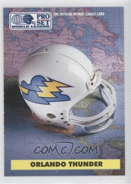 1991 Pro Set - WLAF Helmets #7 - Orlando Thunder (WLAF) Team