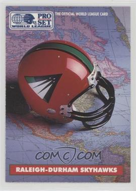 1991 Pro Set - WLAF Helmets #8 - Raleigh-Durham Skyhawks (WLAF) Team