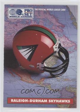 1991 Pro Set - WLAF Helmets #8 - Raleigh-Durham Skyhawks (WLAF) Team