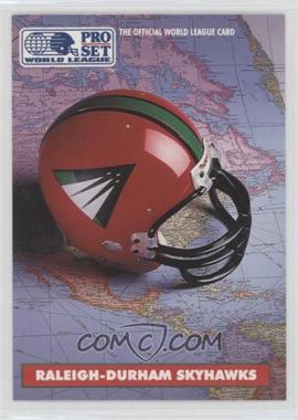 1991 Pro Set - WLAF Helmets #8 - Raleigh-Durham Skyhawks (WLAF) Team