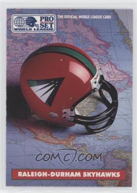 1991 Pro Set - WLAF Helmets #8 - Raleigh-Durham Skyhawks (WLAF) Team