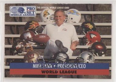 1991 Pro Set - WLAF Inserts #1 - Mike Lynn