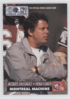 1991 Pro Set - WLAF Inserts #15 - Jacques Dussault