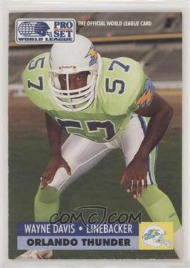 1991 Pro Set - WLAF Inserts #23 - Wayne Davis [EX to NM]