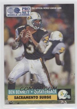 1991 Pro Set - WLAF Inserts #28 - Ben Bennett