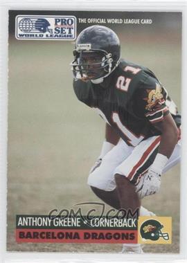 1991 Pro Set - WLAF Inserts #5 - Anthony Greene