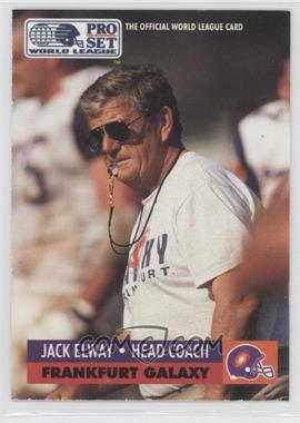 1991 Pro Set - WLAF Inserts #9 - Jack Elway