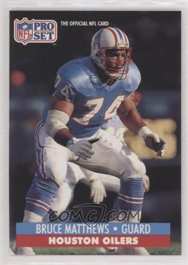 1991 Pro Set Mobil FACT - [Base] #166 - Bruce Matthews