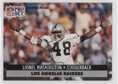 1991 Pro Set Mobil FACT - [Base] #196 - Lionel Washington