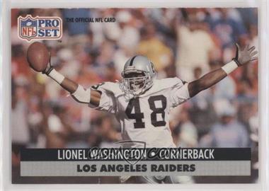 1991 Pro Set Mobil FACT - [Base] #196 - Lionel Washington