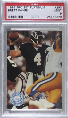 1991 Pro Set Platinum - [Base] #290 - Brett Favre [PSA 9 MINT]