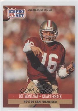 1991 Pro Set Spanish - [Base] #221 - Joe Montana