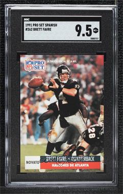 1991 Pro Set Spanish - [Base] #262 - Brett Favre [SGC 9.5 Mint+]