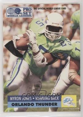 1991 Pro Set WLAF - [Base] #114 - Myron Jones