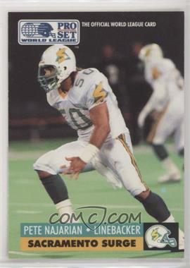 1991 Pro Set WLAF - [Base] #136 - Peter Najarian