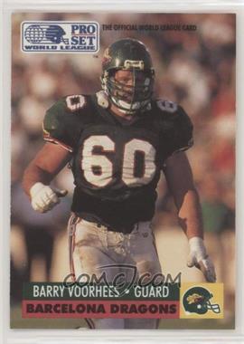 1991 Pro Set WLAF - [Base] #42 - Barry Voorhees