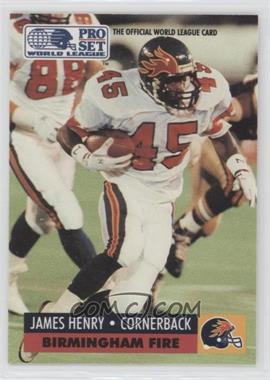 1991 Pro Set WLAF - [Base] #48 - James Henry