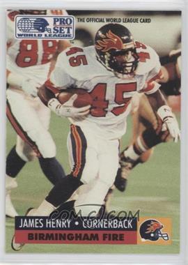1991 Pro Set WLAF - [Base] #48 - James Henry