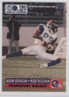 1991 Pro Set WLAF - [Base] #61 - Jason Johnson