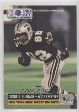 1991 Pro Set WLAF - [Base] #96 - Cornell Burbage