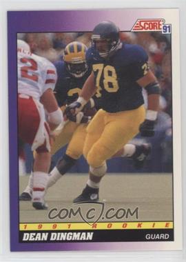 1991 Score - [Base] #614.1 - Dean Dingman (Yellow Stripes on Jarrod Bunch's Helmet)
