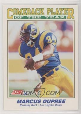 1991 Score - [Base] #618 - Award Winners - Marcus Dupree