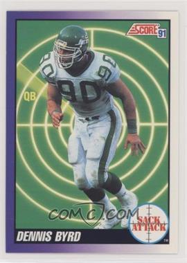 1991 Score - [Base] #659 - Sack Attack - Dennis Byrd