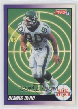 1991 Score - [Base] #659 - Sack Attack - Dennis Byrd