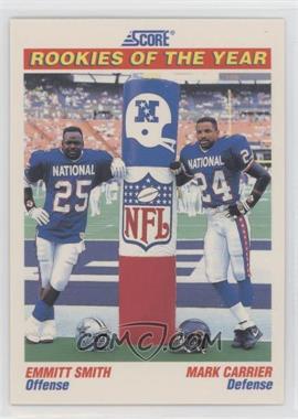 1991 Score - [Base] #675 - Award Winners - Emmitt Smith, Mark Carrier