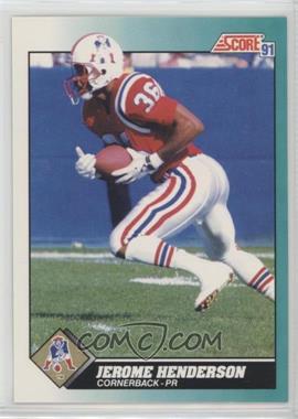 1991 Score Rookie & Traded - [Base] #59T - Jerome Henderson