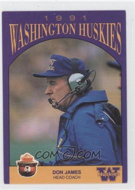 1991 Smokey Bear Washington Huskies - [Base] #_DOJA - Don James