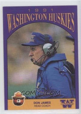 1991 Smokey Bear Washington Huskies - [Base] #_DOJA - Don James