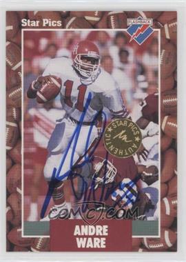 1991 Star Pics - [Base] - Certified Autograph #40 - Andre Ware