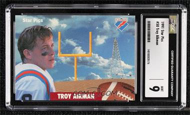 1991 Star Pics - [Base] #50 - Troy Aikman [CGC 9 Mint]