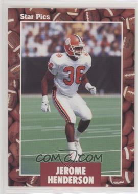 1991 Star Pics - [Base] #55 - Jerome Henderson