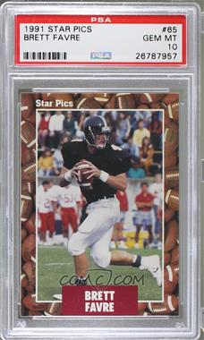 1991 Star Pics - [Base] #65 - Brett Favre [PSA 10 GEM MT]