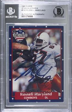 1991 Stars 'n Stripes - [Base] #130 - Russell Maryland [BAS BGS Authentic]