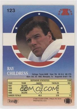1991 Stars 'n Stripes - Promo #123 - Ray Childress [EX to NM]