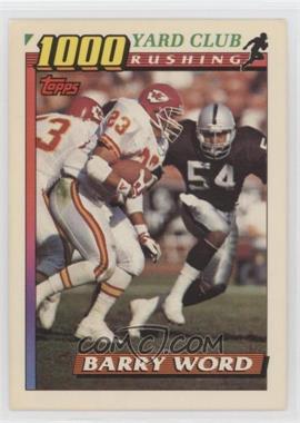 1991 Topps - 1000 Yard Club #16 - Barry Word