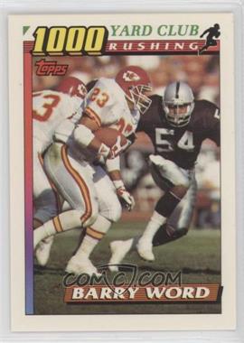 1991 Topps - 1000 Yard Club #16 - Barry Word