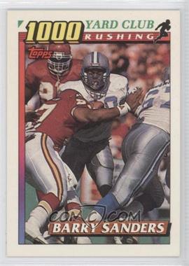 1991 Topps - 1000 Yard Club #2 - Barry Sanders