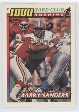 1991 Topps - 1000 Yard Club #2 - Barry Sanders